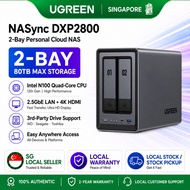 UGREEN NAS DXP2800 2-Bay NAS | Intel N100 | 8GB DDR5 | 2.5GbE | NVMe Cache | Diskless