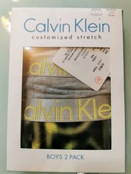 3👍全新- Calvin Klein 男童M碼 （10-12）歲全棉平腳內褲