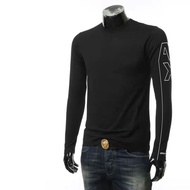 Original Armani Exchange long sleeved men AX bottoming shirt pure cotton round neck casual men long 