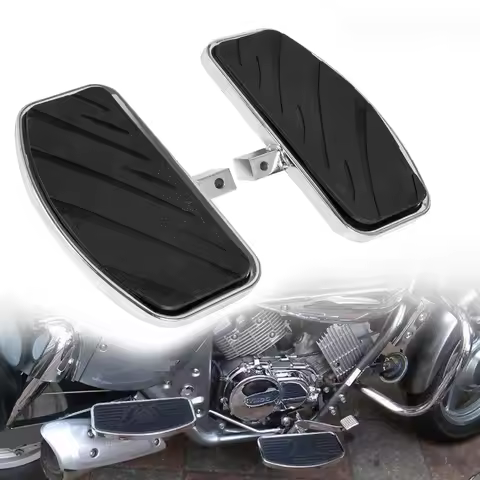 For Honda Shadow Yamaha Dragstar KAWASAKI Motorcycle Front Rear Wide Foot Rider Driver Foot Rest Flo