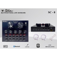 BS SC - 8 Professional Power Mixer Black Spider