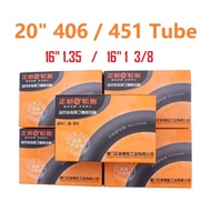 [SG SELLER] CST Inner Tube for 20" 406 & 451 Tyre 48mm 60mm Long Presta Schrader Valve Durable