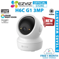 Ezviz H6C G1 3MP 2K 1620P H6C Pro 3MP Pan/Tilt Motion Detection Two Way Talk Auto Tracking Security 
