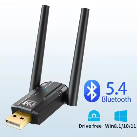 150M USB Bluetooth 5.4 5.3 Adapter for PC Wireless Mouse Keyboard Music Audio Receiver Transmitter D
