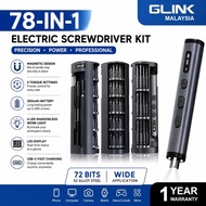 GLINK 78 in 1 Magnetic Screwdriver Set Precision Electric Screwdriver Kit with 72 Bits 5 Torque Sett