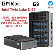 GMKtec G9 Intel Twin Lake N150 MINI PC LPDDR5 12GB 64GB EMMC M.2 2280 SSD Dual-system 4-bay NAS Wind