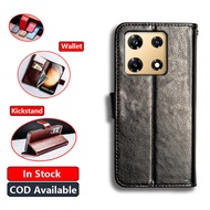 Classic Leather For Infinix Note 30 Pro 4G X678B Wallet Vintage Folio Case Flip Cover Magnetic Closu