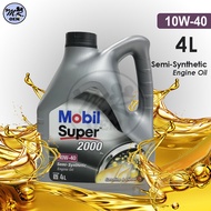 MR OEM Mobil Super 2000 10W40 Semi Synthetic Engine Oil (4L) 10W-40 for Gasoline and Diesel Engines Vehicles