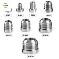 RADIV Silver Male Aluminium Weld, AN4-AN20 Aluminum Straight Male Weld Fitting Adapter, High Quality