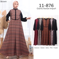 Pgmta - Gamis Aswan Imported Muslim Women's Fashion Hijab AllSize YMD11876