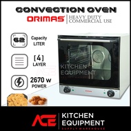 [ ORIMAS ] Convection Oven Tart Turbo Twin Fans Commercial Use Heavy Duty 4 Tray/8 Tray - OC41A /CV8