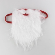 Mask Holiday Decoration Mask Funny White Beard Mask Dustproof Pure Cotton Face Mask/Cosplay Santa Claus Mask Face Beard Xmas Party Decor