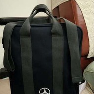 賓士Mercedes-Benz側背/手提/附掛三用帆布多功能旅行袋