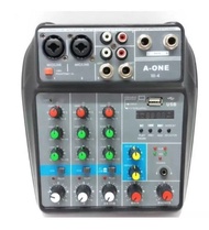 A-ONE มิกเซอร์ MIXER 4-channel MP3 USB SD มีBluetooth รุ่น W-4 (PT SHOP)
