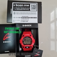 (OFFICIAL WARRANTY)G-SHOCK G-7900A-4/G-7900A-4DR/G-7900A MAT MOTOR MERAH