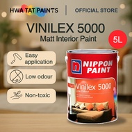 [5L] Nippon Vinilex 5000 – Low Odour Matt Emulsion Interior Wall Paint