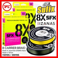 New SUFIX SFX 8X 150YDS 300YDS 8 Carrier Braid Fishing Line Braided X8 PE Braided Fishing Line Braid