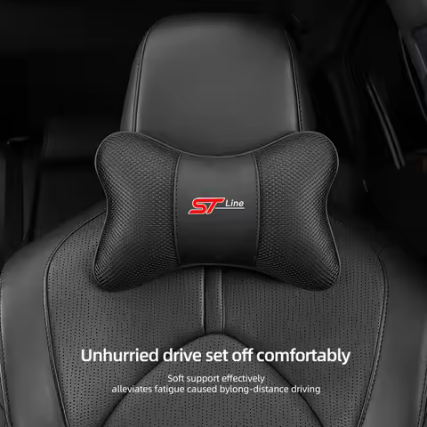 Ice Silk Car Seat Headrest Neck Pillow For Ford Mustang F150 Explorer Expedition PUMA Escape Bronco