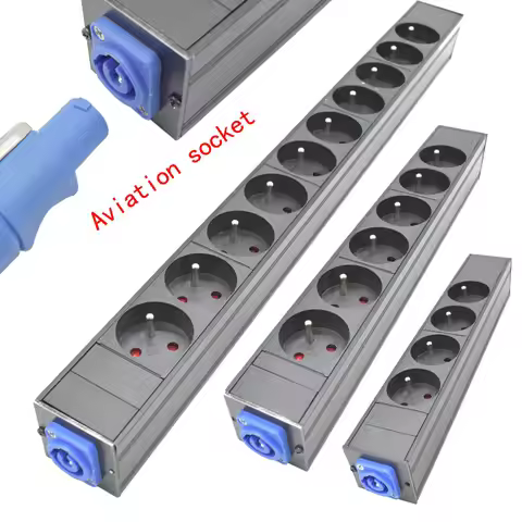 Power Strip Network Cabinet Rack Smart Schuko Powerlink box Power amplifier audio 3P Aviation plug 2