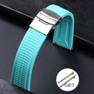 Quick Release Silicone Watch Strap 24mm Rubber Watch Strap 20mm 22mm for SEIKO 5 TUNA SKX007 SKX009 