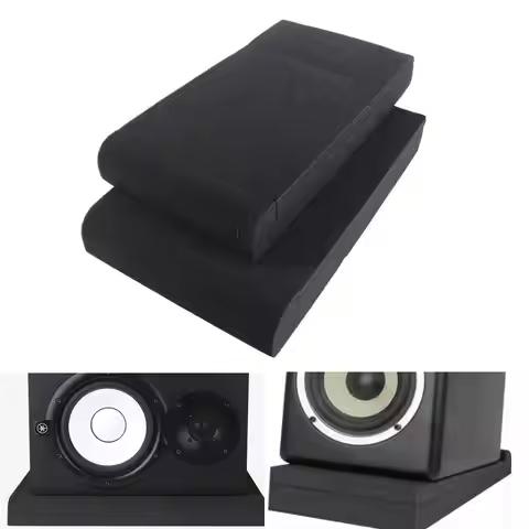 1Set Studio Monitor Speaker Acoustic Foam Isolator Pads Anti-shock Anti-skid Sponge Desktop Speakers