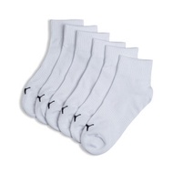 [43-46/White] Unisex Quarter Socks (3-Pack) in White, Size 43-46 by PUMA