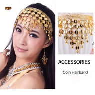 Akio Arabian Indian Belly Dance Headband Coin Jewellery HeadChain Arabian Night Fashion Accessories