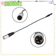 SHOUOUI Audio Camera Mic Cord, Plug and Play 30cm/11.81in Mini XLR 3Pin Male to XLR Male, Anti-Inter