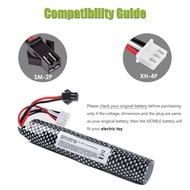 11.1V/7.4V Rc Rechargeable Battery Accessory (SM-2P+XH-3P) Lithium Battery For Toy Bateri