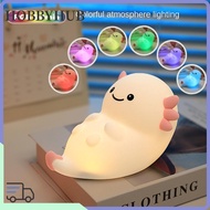 HOBBYHUB Nursery Sleeping Lamp, Touch Control Cute Axolotl Night Light, Nightlights Desktop Decorati