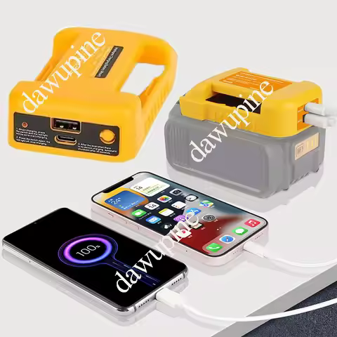 Power Tool Accessories Adapter For Dewalt 18V 20V Li-ion Battery Type-C USB Charge Power Bank DCB200