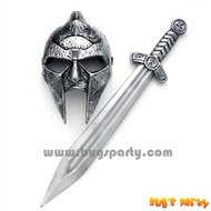 Gladiator Mask Sword Plactic Accessories