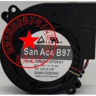 SANYO DENKI 9BMB12P2K01 9BMB12P2H01 12V 3.4A Original Japanese Centrifugal Fan
