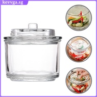 Containers for Food Fermenting Jars Glass Pickle 13X13X9.5CM Transparent kevvga
