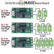 MAYIT Boost Module 18650 Type-C To 8.4V 12.6V 16.8V 7.4V 11.1V 14.8V Lithium Battery Charging