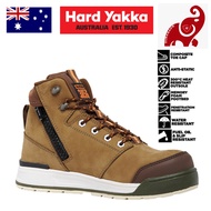 Safety Shoes HARD YAKKA Y60330 3056 5-Inch Lace Side-Zip Boot Oak