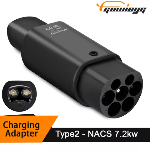 Type2 for Tesla Adapter AC 7.2KW Fit for Type2 EV Charger Fit for Tesla Model S/X/3 Not Fit Tesla Ch