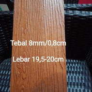 papan pagar grc motif serat kayu woodplank,lisplang grc - 1,5 meter