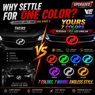 Vemart perodua RGB LED logo emblem myvi bezza ativa axia