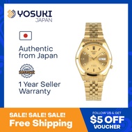 SEIKO SNKC02J1 SNKC02J SEIKO5 Automatic JMADE Day Date Gold Stainless  Wrist Watch For Men from YOSUKI JAPAN / SNKC02J (  SNKC02J  S SNKC SNKC0   )
