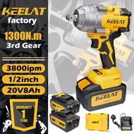 keelat Kpro-ID01 Electric Impact Wrench Cordless Brushless Motor With Stronger 1300N.m High Torque H