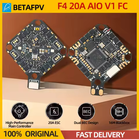BETAFPV F4 2-3S 20A AIO Flight Controller V1 FC For Pavo20 O4 Pro/Pavo20 Pro/Pavo Pico Whoop FPV Too