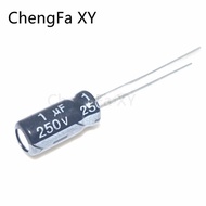 50PCS 250V1UF  5x11mm Aluminum Electrolytic Capacitor 1UF250V