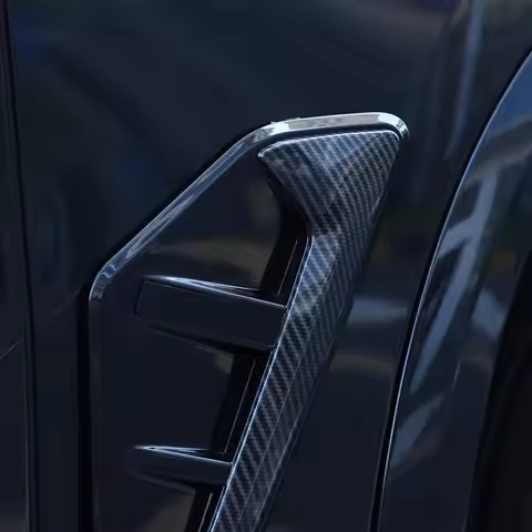 metyoucar For BMW X5 G05 X5M F95 2019-2022 ABS Black Car Shark Gill Side Fender Vent Cover Trim Stic
