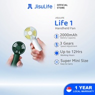 JISULIFE Mini Pocket Fan Life 1 Portable Small USB Rechargeable Handheld Fans 2000 mAH Battery