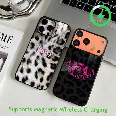 Classic brand Juicy Couture Phone Case For iPhone17,16,15,14,13,12,11 Plus,Pro Allows magnetic wirel