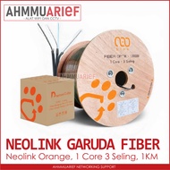 CABLE DROP CORE DROP WIRE FO Fiber Optik BRAND NEOLINK BY GARUDA 1 2 4 CORE 3 SELING 3S 1KM 1000M 1 