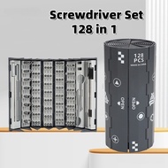 FoCase Rec 128in1 Multifunctional Precision Screwdriver Set，With Built-In Magnetizer & Bending Hose,