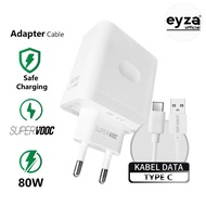 Oppo 80W SUPERVOOC CHARGER One SET TYPE C DATA Cable