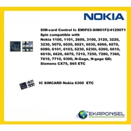 Ic SIMCARD Nokia 6300 N95 8310 1100, 1101, 2600, 3100, 3120, 3220, 3230, 5070, 6020 ETC